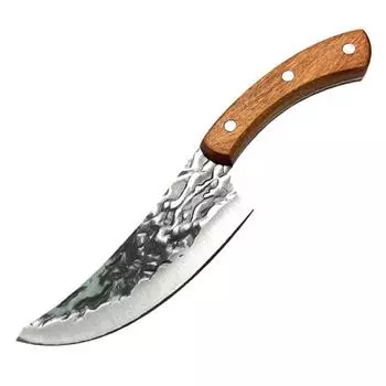 Кованый обвалочный нож ручной работы, кухонный нож из нержавеющей стали, нож шеф-повара, рыболовный нож, нож для мяса, нож мясника, охотничьи ножи B
