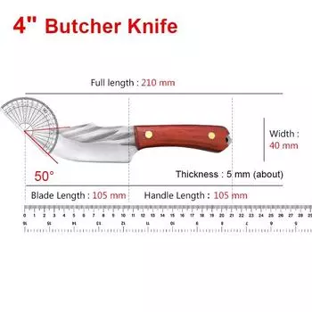 Кованый поварской нож для обвалки мяса, кухонный нож высокой твердости, топор для мяса, фруктов, овощей, кухонные принадлежности