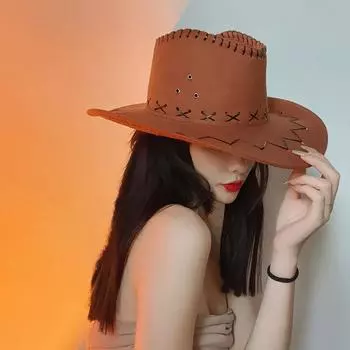 Ковбои очень заняты западной ковбойской рыцарской шляпой, женской летней солнцезащитной шляпой с солнцезащитным козырьком для путешествий на открытом воздухе M56-58cm