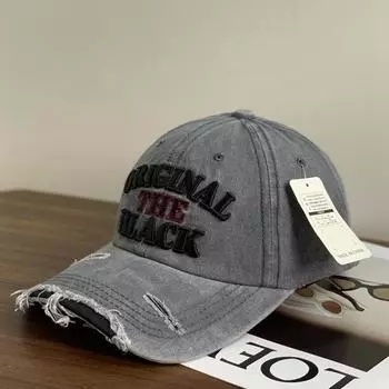 Ковбойская бейсбольная кепка мужская модная женская стираная кепка с вышитыми буквами весенне-летняя повседневная шляпа от солнца M56-58cm хаки