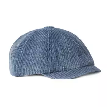 Ковбойская кепка восьмиугольная мужская и женская зимняя шапка с подкладкой литературные молодежные береты M56-58cm светло-синий