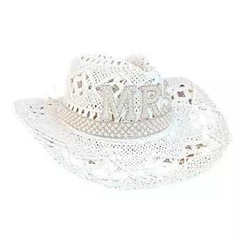 Ковбойская шляпа Bride Hollow для женщин, летняя соломенная шляпа ручной работы, пляжная кепка для отдыха от солнца для путешествий на свежем воздухе One Size B