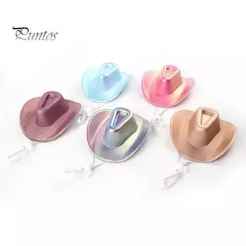 Ковбойская шляпа для домашних животных для маленьких собак и кошек, кепка для косплея, пляжная шляпа с козырьком, костюм щенка, аксессуары для уличной вечеринки, реквизит для фотосессии разноцветный