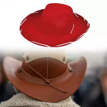 Ковбойская шляпа для ковбойши, костюм с большими полями, плоская защита от солнца для косплея