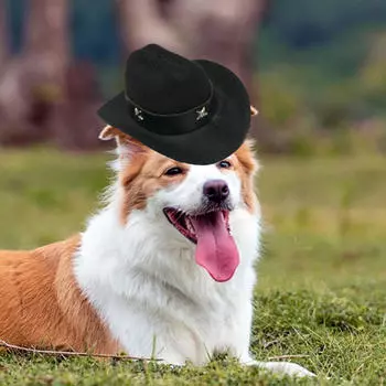 Ковбойская шляпа для собак, шляпа, костюм, подарки кошкам, собакам и