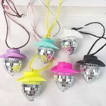 Ковбойская шляпа, ковбойская шляпа, подвеска для автомобиля, зеркало заднего вида, подвесной диско-шар, брелок, аксессуары в стиле вестерн, сумка, декор, автомобильный макияж