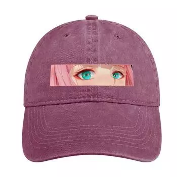 Ковбойская шляпа Lewd Zero Two Eyes, вечерние шляпы с капюшоном, аниме, шляпа унисекс, женская кепка