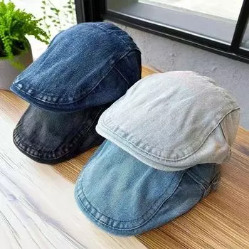 Ковбойская шляпа с утиным языком для мужчин и женщин, берет в стиле ретро, старая литературная молодежная шляпа, мужская шляпа M56-58cm средний синий