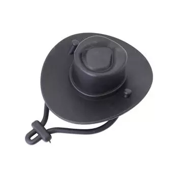 Ковбойская шляпа Упаковка для вина Забавная силиконовая крышка для бутылки One Size чёрный