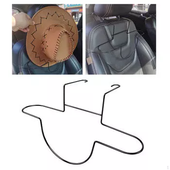 Ковбойская шляпа Вешалка для заднего сиденья Автомобильный интерьер Простая установка Жесткий держатель для автомобиля
