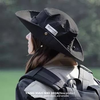 Ковбойская шляпа в стиле вестерн для мужчин и женщин, для походов на природе, для кемпинга, для гор, летняя шляпа с большими карнизами, защита от солнца, для рыбалки, козырек, панама M56-58cm бежевый