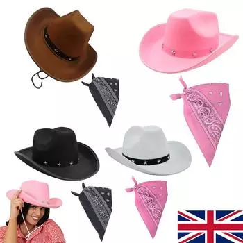 Ковбойская шляпа в стиле вестерн с пятиконечной звездой и заклепками, карнавальная рыцарская шляпа белый