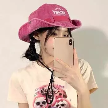 Ковбойская шляпа в стиле вестерн Spice Girl, женская, ретро, стираная, старая, рыбацкая, солнцезащитная, для кемпинга, альпинизма, панама 56-58cm хаки