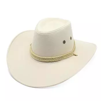 Ковбойская шляпа в стиле вестерн, замшевая шляпа, мужская шляпа для верховой езды, ковбойская шляпа с большими полями One Size бежевый