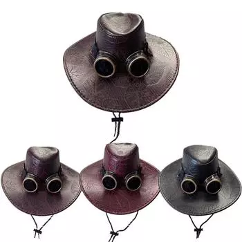 Ковбойская шляпа в стиле вестерн, женская широкополая шляпа от солнца, летняя шляпа для альпинизма, путешествий, джазовая шляпа, мужская шляпа рыцаря из искусственной кожи на весну и осень