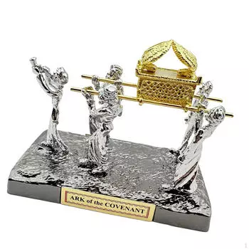 Ковчег Завета со статуей носителей, украшение для дома, 13x7x10,5 см, многофункциональное декоративное украшение