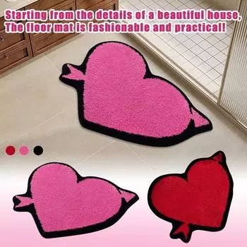 Ковер Alien Imitation Cashmere, плюшевый и износостойкий коврик для гостиной, впитывающий коврик для ног в ванной, простой в уходе дверной коврик One Size розовый