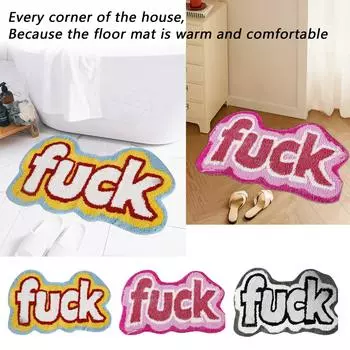 Ковер Alien Imitation Cashmere, плюшевый и износостойкий коврик для гостиной, впитывающий коврик для ног в ванной, простой в уходе дверной коврик One Size розовый