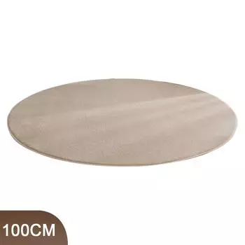 Ковер для дивана с водопоглощением, украшения для дома, коврики для йоги, круглый коралловый бархатный ковер для спальни, гостиной Gray 100cm