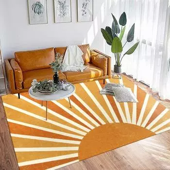 Ковер для гостиной Boho Rainbow Sunshine, большой нескользящий ковер, ковер для домашнего декора, подходящий для гостиной и спальни 40X60cm-16x24in