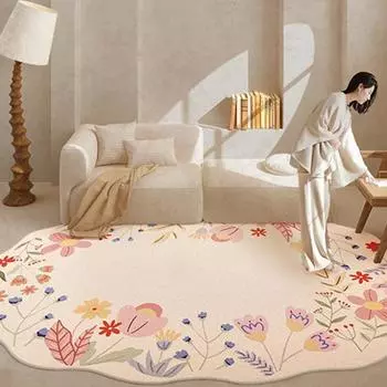 Ковер для гостиной, большой размер, ковры в форме цветка, симпатичный домашний декор, коврик для спальни, прикроватный коврик для салона 80x120cm