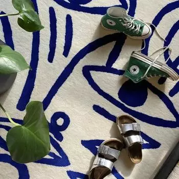 Ковер для гостиной с абстрактным рисунком, современный дизайн, мягкий пушистый коврик, большой коврик для спальни, легко стирать в стиральной машине, легко складывающиеся ковры 50x80cm