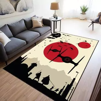 Ковер для гостиной с легендарным персонажем фильма «Хан Соло», популярный декоративный ковер для гостиной, современный коврик для мальчиков 40X60cm-16x24in