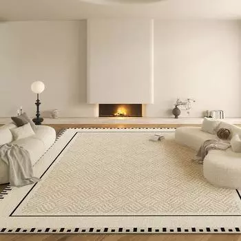 Ковер для гостиной, спальни, французский ковер с коротким ворсом, водонепроницаемый, легко моется, коврик для дивана, большая площадь, украшение для дома, коврики для ног 60x90cm