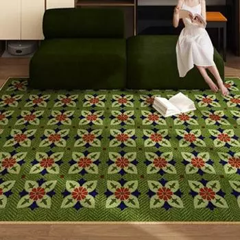 Ковер для гостиной, спальни, ковер в американском стиле в стиле ретро с петлевым ворсом, водонепроницаемый, легко моющийся ковёр, большая площадь, украшение для дома, напольный коврик 60x90cm