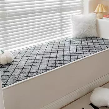 Ковер для гостиной, спальни, прикроватный столик, двуспальная кровать, машинная стирка, утолщенный флисовый напольный коврик для эркера 60*160