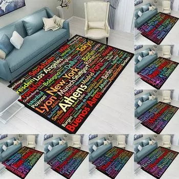 Ковер для гостиной, спальни, приветственный ковер, прикроватный коврик для окна, крыльца, двери, современный нескользящий коврик 40x60cm
