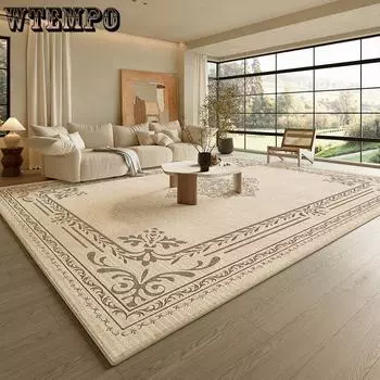 Ковер для гостиной в кремовом стиле, напольный коврик для спальни, домашний диван, имитация кашемира, светлый, роскошный, премиум, японский стиль 140CM*200CM