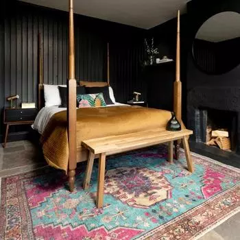 Ковер для гостиной в стиле бохо, разноцветный, с эффектом потертости, моющийся, нескользящий, красочный, для гостиной, ковры для кухни и столовой 40X60cm-16x24in