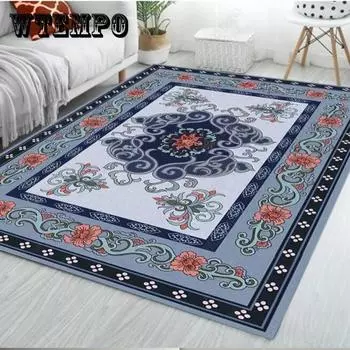Ковер для гостиной, журнальный столик, напольный коврик в китайском стиле, кабинет, спальня, прикроватная тумбочка, украшение для дома, ванной комнаты, нескользящий напольный коврик 50*80