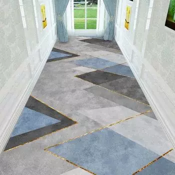 Ковер для коридора, длинный ковер для прихожей, геометрический ковер для гостиной, кухонный коврик для прохода, украшение комнаты, напольные коврики Alfombra Customized size