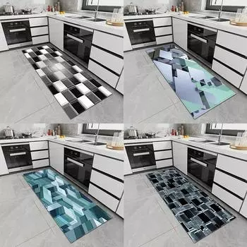 Ковер для кухни, спальни, нескользящий пол, балкон, коридор, длинный ковер, прикроватный коврик для гостиной 50x80cm