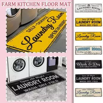 Ковер для прачечной, противоскользящие фермерские дома, кухонные коврики, декоративные аксессуары для ванной комнаты, прачечной A