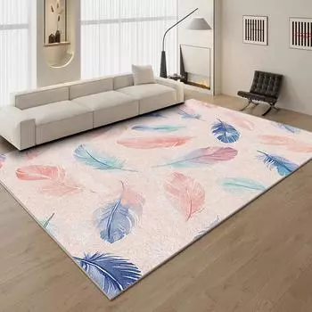 Ковер для спальни, гостиной, пестрый, утолщенный, прикроватный столик, впитывающий, нескользящий, не требующий стирки и грязи домашний коврик 40 * 60CM Crystal Fleece