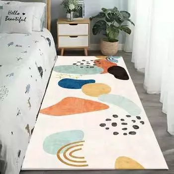 Ковер для спальни, одеяло, утолщенный длинный коврик для кровати, простая домашняя прекрасная комната, полная постельных принадлежностей 40*60cm