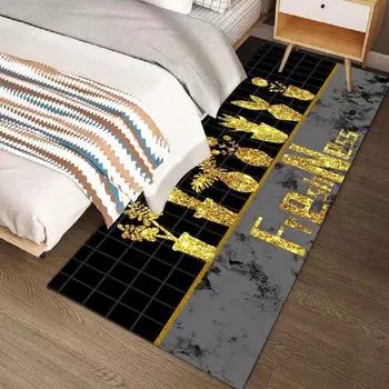 Ковер для спальни, полный милых постельных принадлежностей, ковер для гостиной, полный комнаты, кристальный бархатный коврик, впитывающий напольный коврик 40x120cm