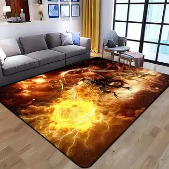 Ковер Final Fantasy с художественным принтом для гостиной, спальни, детские коврики, мягкий кухонный коврик, нескользящий фланелевый ковер, напольный коврик 40x60cm(15x23 in)