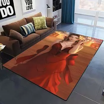 Ковер Final Fantasy с художественным принтом для гостиной, спальни, детские коврики, мягкий кухонный коврик, нескользящий фланелевый ковер, напольный коврик 40x60cm(15x23 in)