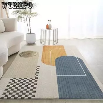 Ковер Гостиная Диван Чайный столик Ковер Сетка Спальня Прикроватный ковер Домашний Нескользящий Напольный Коврик Комната 60*120CM