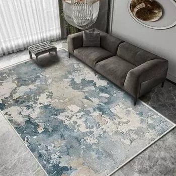 Ковер Гостиная Спальня Напольный коврик Большой диван Журнальный столик Одеяло Бытовая водонепроницаемая Старший стирка Большой коврик для журнального столика в гостиной 40 * 60Cm crystal velvet