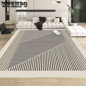 Ковер Гостиная Спальня Прикроватный ковер Современный Простой Диван Чайный Столик Коврик Премиум Домашний Комнатный Напольный Коврик 80*120cm