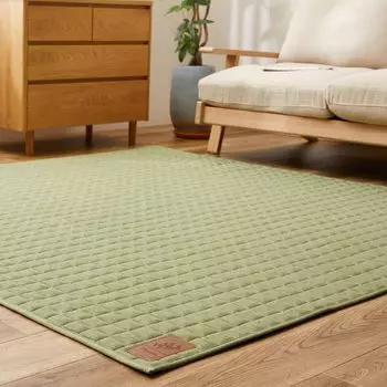 Ковер Hagihara, одеяло, ковер, ковер, зеленый, 190 x 190 см, 2 татами, моющийся, можно использовать круглый год, подогрев пола, совместим с горячим ковром