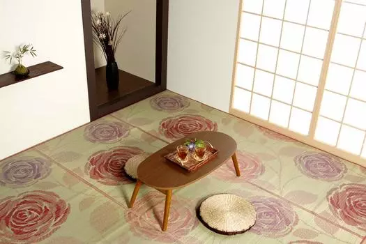 Ковер Ikehiko Grass Purely Domestic Laviance Rose 261 x 261 см Edoma татами 4132604 / 4.5