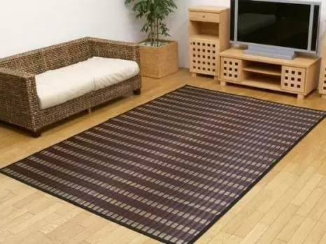 Ковер Ikehiko Igusa Ковер Hanagoza 2 татами Внутренний Какегава Ори Префектура Фукуока Выставка Гран-при Черный Эдома 2 татами 174 x 174 чёрный