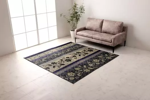 Ковер Ikehiko Igusa Rug DX Viola Purple 191 x 191 см, квадратный, сделано в Японии, элегантность, подкладка, амортизация, прибл.. Круглогодичное нескользящее покрытие #8260019 фиолетовый