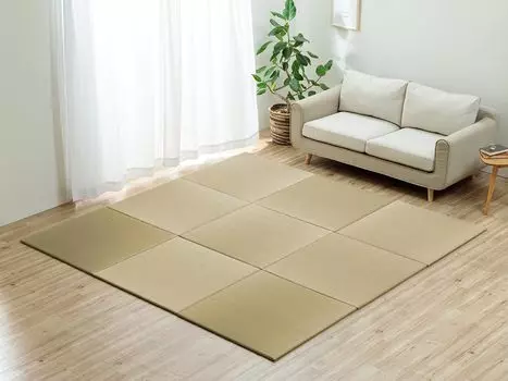 Ковер Ikehiko Igusa Tatami Note System Unit Standing Tatami Mat Crawling Tatami Half Tatami 70 x 70 см Сделано в Японии Natural Kids Baby Play Japanese Room